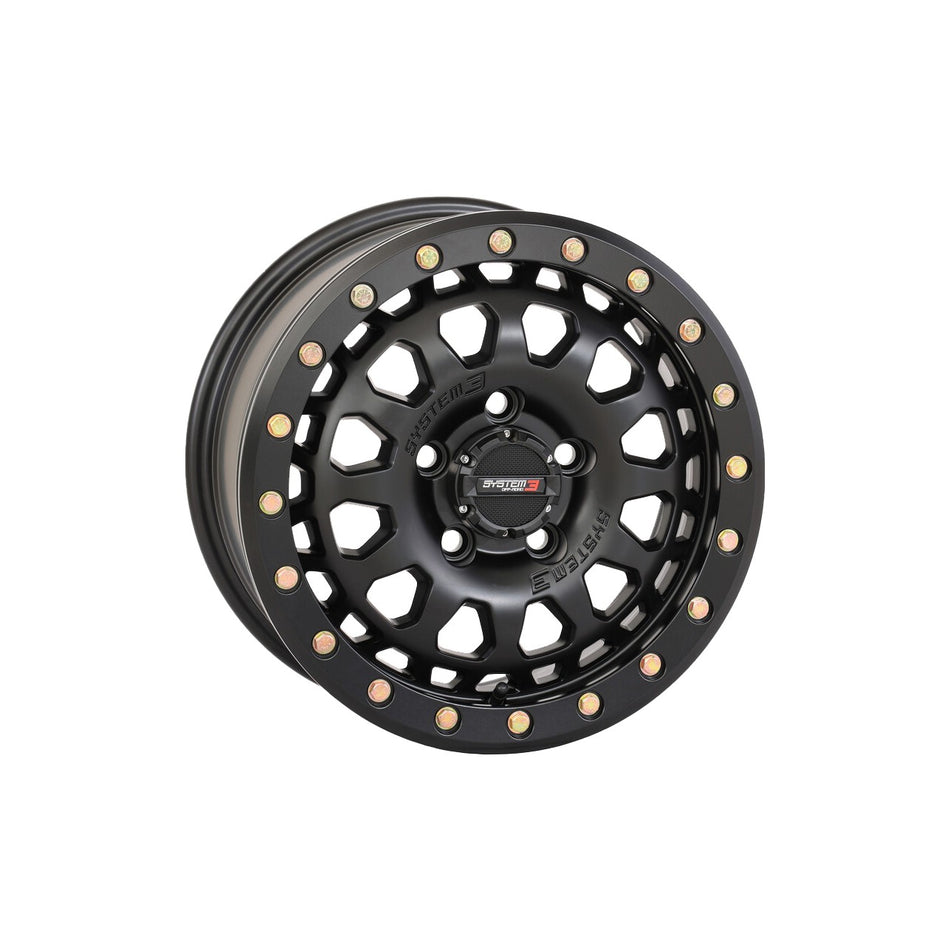 SB6 BL WHEEL 15X7  4+3 (+10MM) 5/4.5 MATTE BLACK - 3-156544