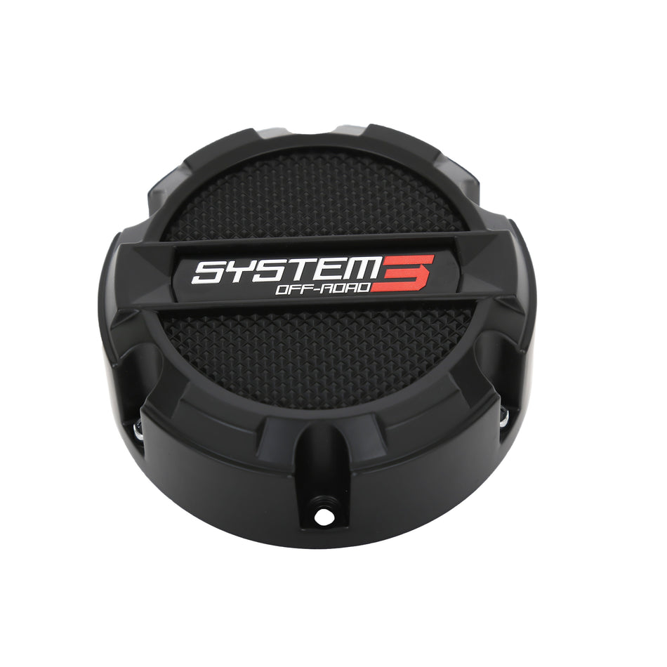 ST3 CENTER CAP 4/137 & 4/156 SNAP-IN MATTE BLACK - 3-3120