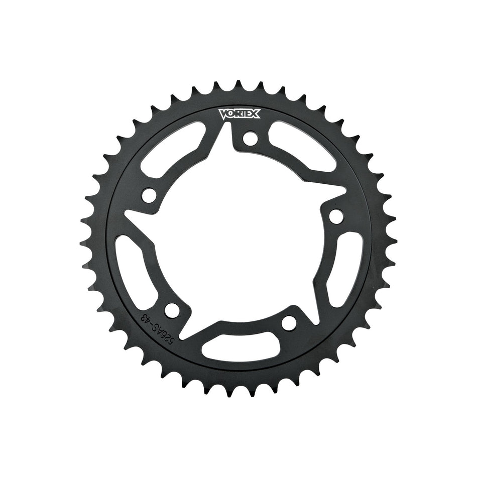 REAR SPROCKET STEEL 45T-525 BLK KAW/SUZ/YAM - 3-435CS45