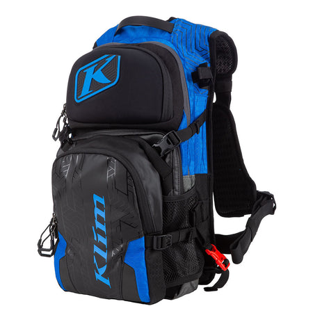 Klim NAC Pak non-current snowmobile gear and apparel backpack with enhanced ergonomics, quick access, and intelligent tool storage