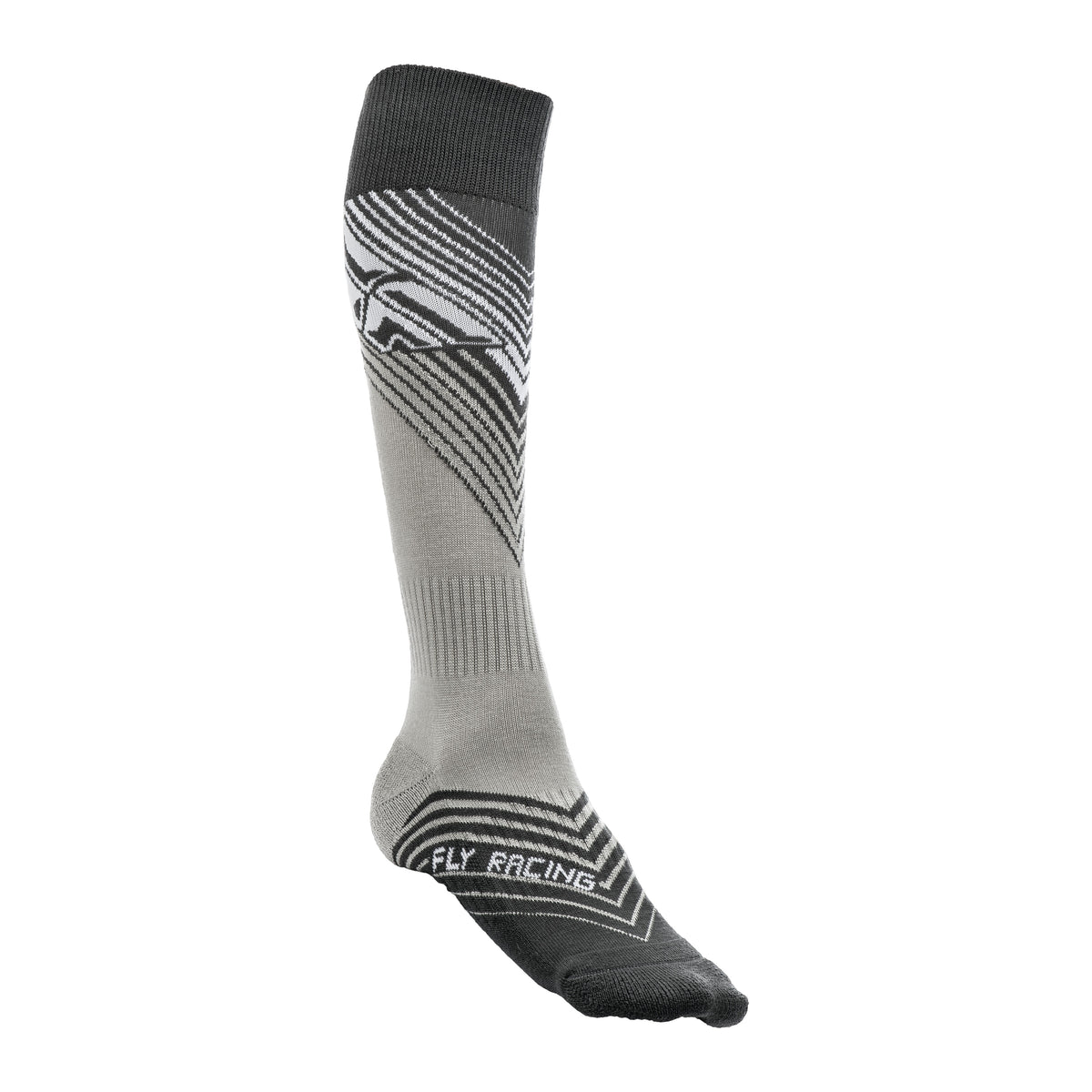 FLY MX SOCKS THIN BLACK/WHITE LG/XL - 350-0430L