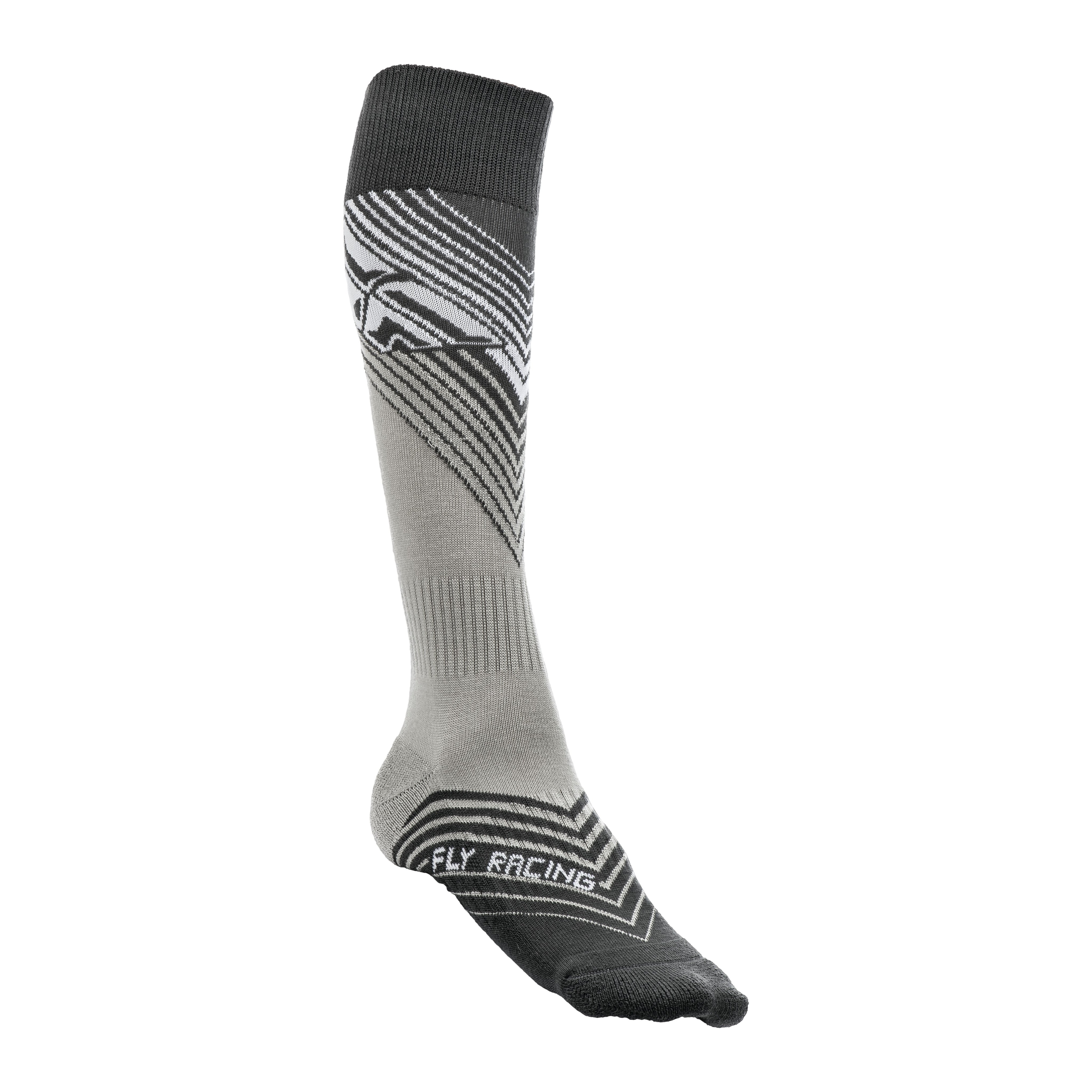 FLY MX SOCKS THIN BLACK/WHITE LG/XL - 350-0430L