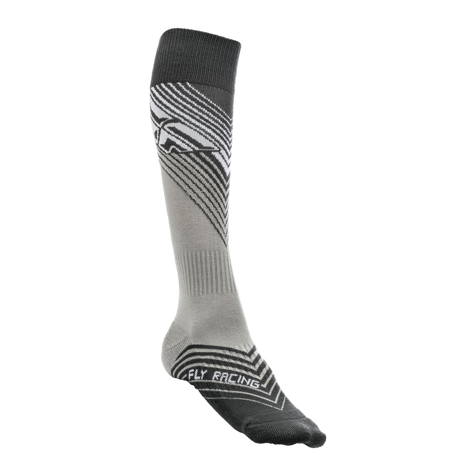 FLY MX SOCKS THIN BLACK/WHITE LG/XL - 350-0430L