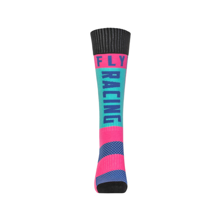 MX SOCKS THICK PINK/BLUE LG/XL - 350-0551L-1