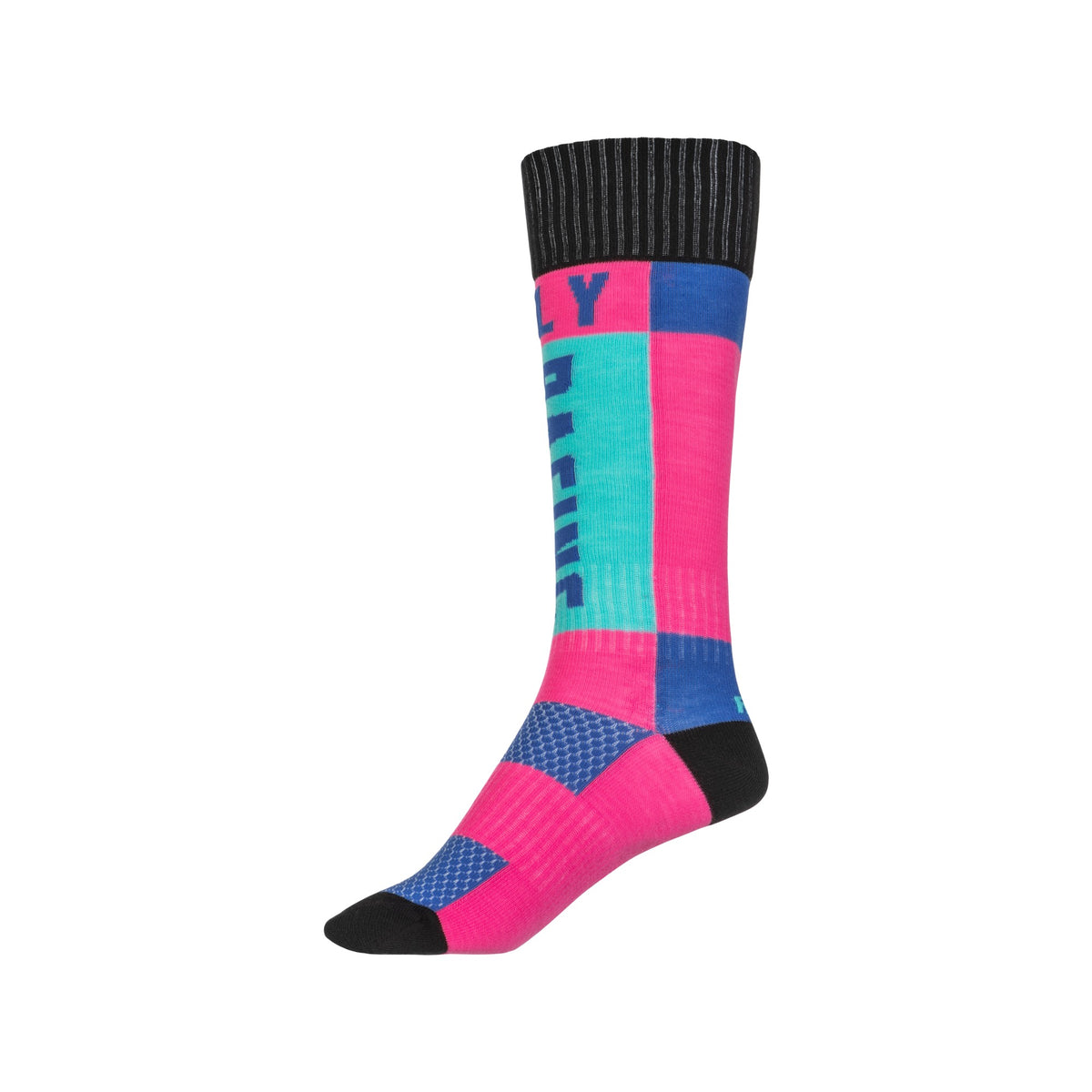 MX SOCKS THICK PINK/BLUE LG/XL - 350-0551L-2