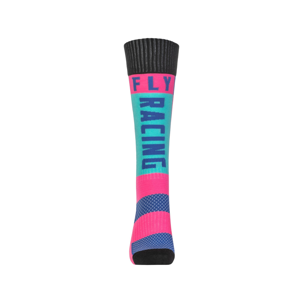 YOUTH MX SOCKS THICK PINK/BLUE - 350-0551Y-1