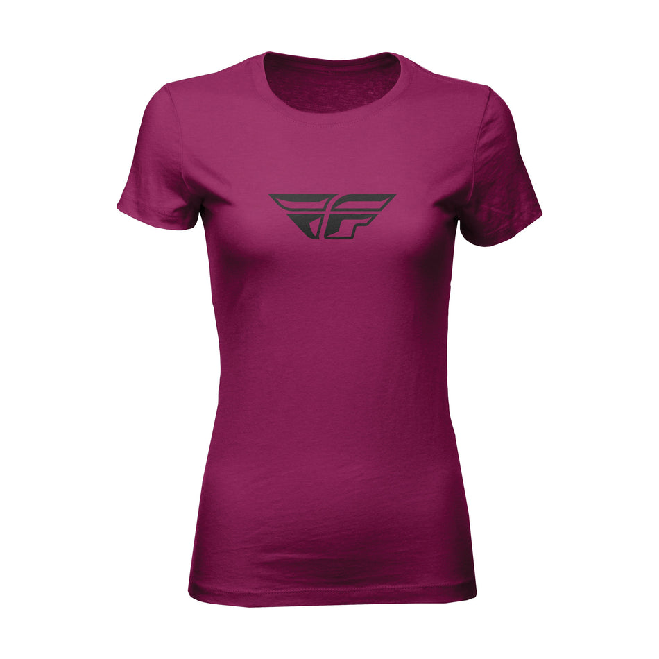WOMEN'S FLY F-WING TEE DARK MAGENTA XL - 356-0482X