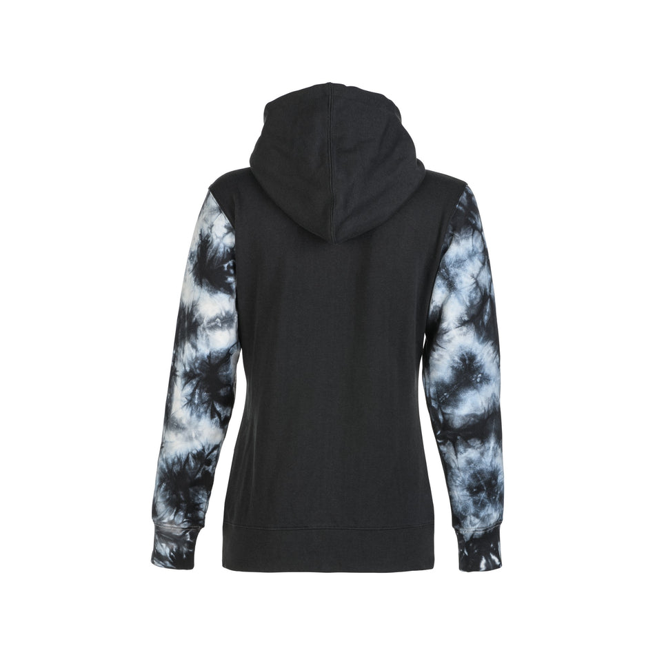 WOMEN'S FLY TIE-DYE ZIP UP HOODIE BLACK/GREY XL - 358-0070X-1