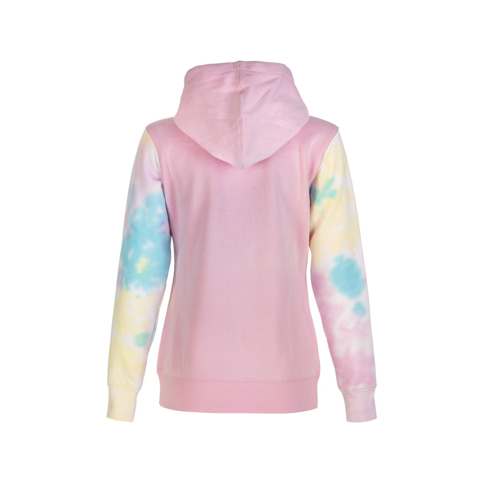 WOMEN'S FLY TIE-DYE ZIP UP HOODIE PINK/YELLOW/BLUE SM - 358-0071S-1