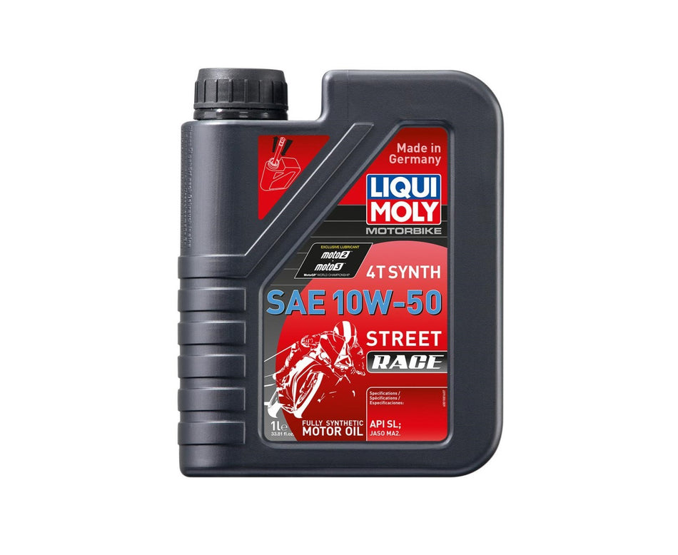 LIQUI MOLY 20066 Street Full Synthetic 4T Oil 1-Liter - 10W-50 - 3601-0670