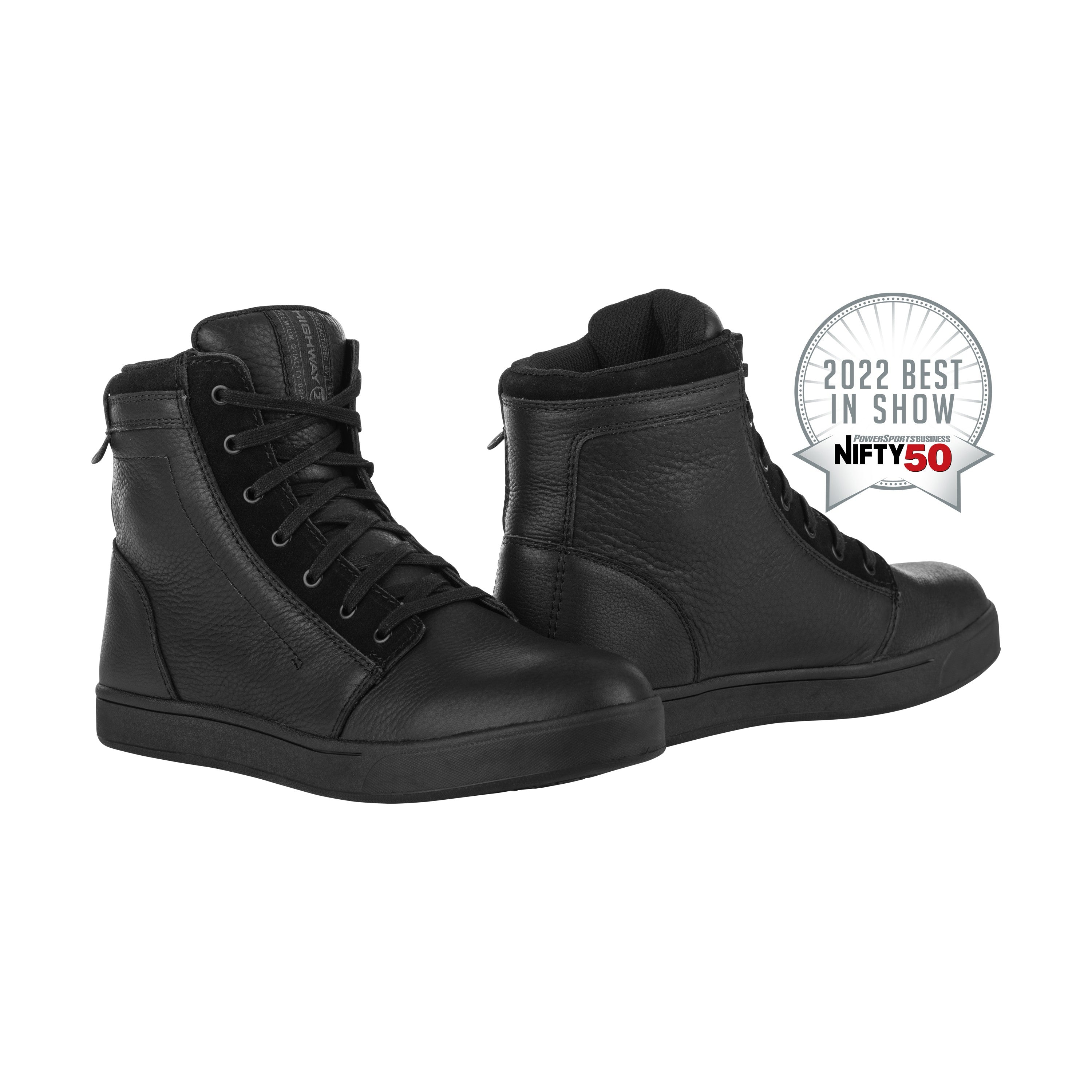 AXLE LEATHER WATERPROOF SHOES BLACK/BLACK SZ 05 - 361-99605-1