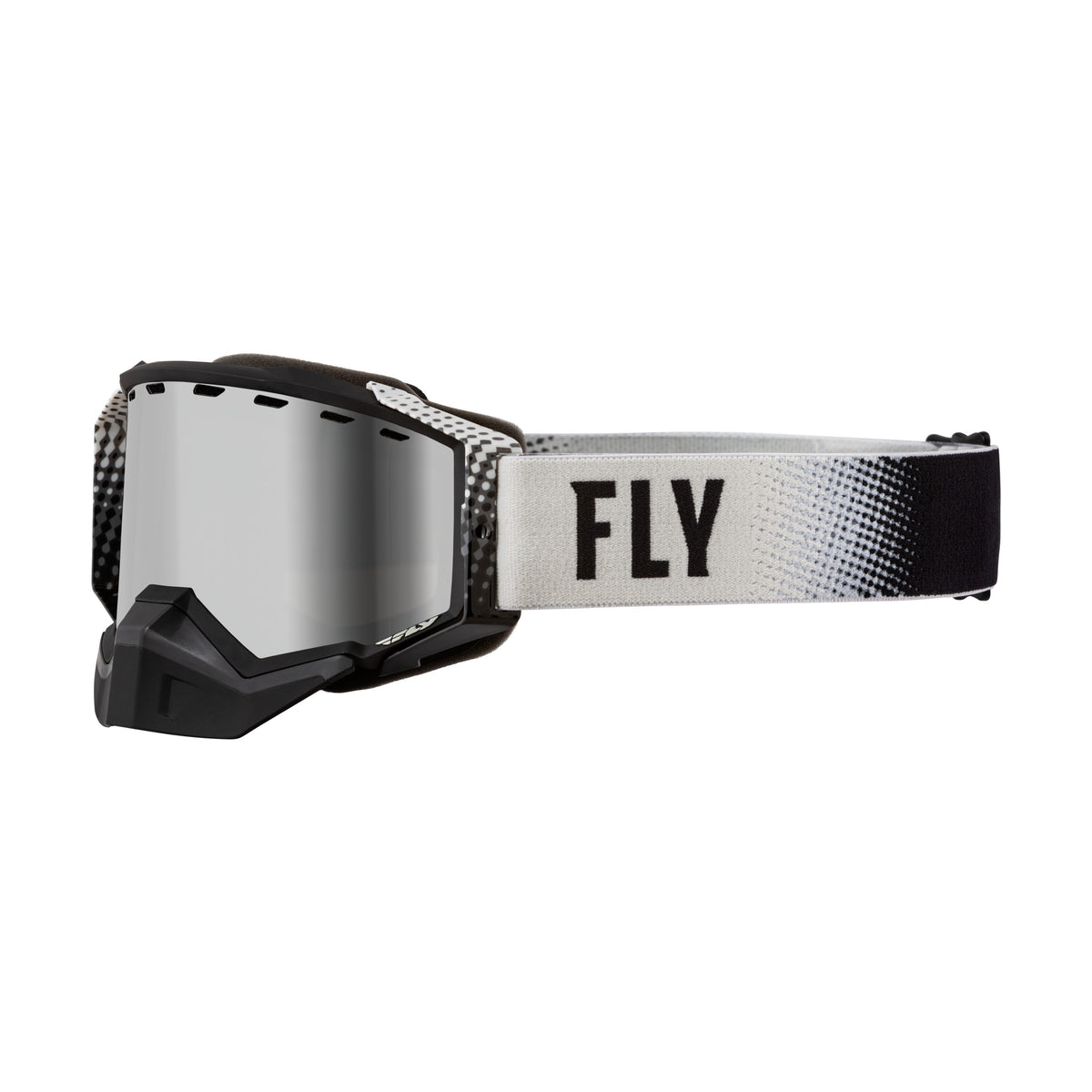 ZONE SNOW GOGGLE BLK/GREY W/ SILVER MIRROR/SMOKE LENS - 37-50262