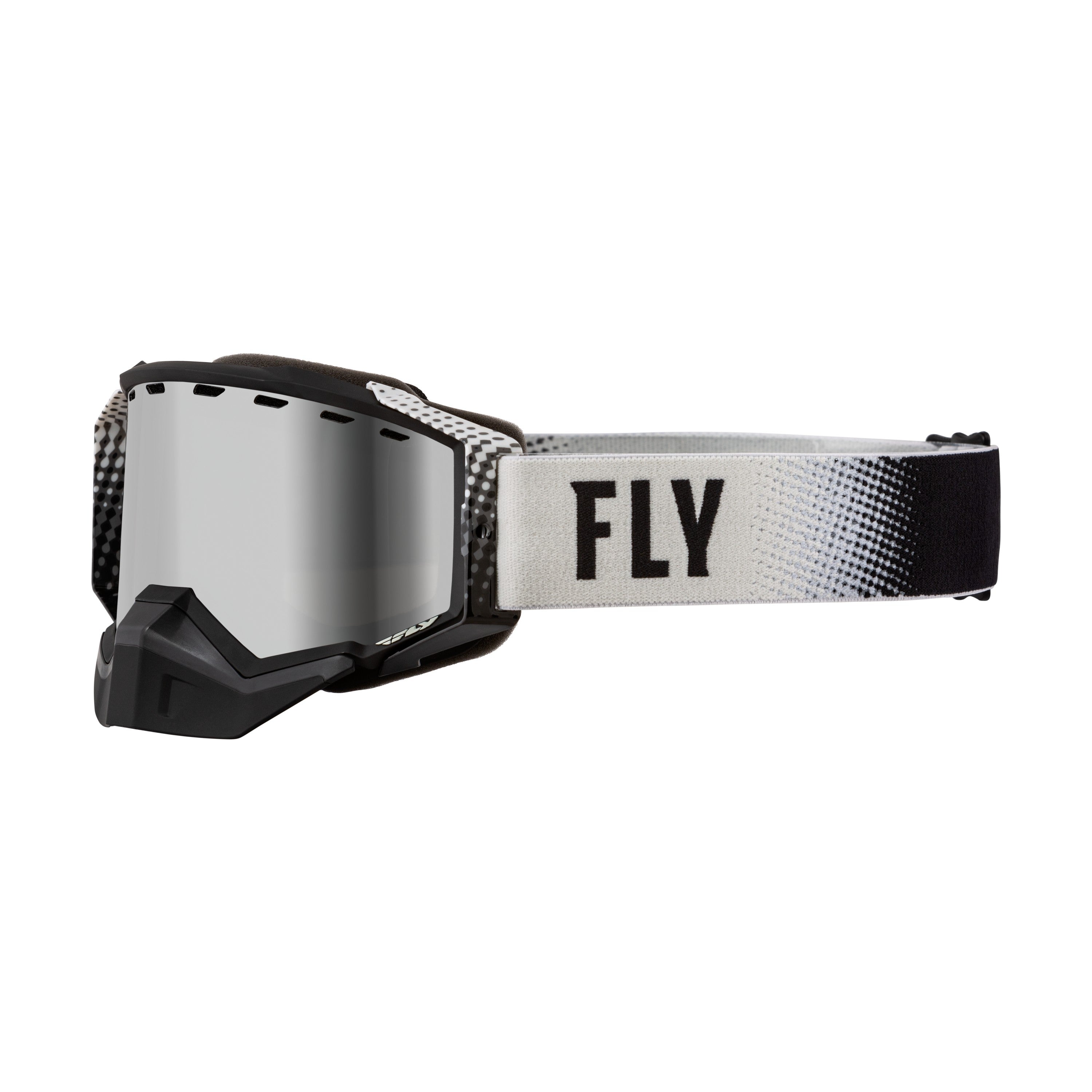 ZONE SNOW GOGGLE BLK/GREY W/ SILVER MIRROR/SMOKE LENS - 37-50262