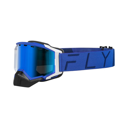 ZONE PRO SNOW GOGGLE BLUE W/ BLUE MIR/PLRZD SMOKE LENS - 37-50341