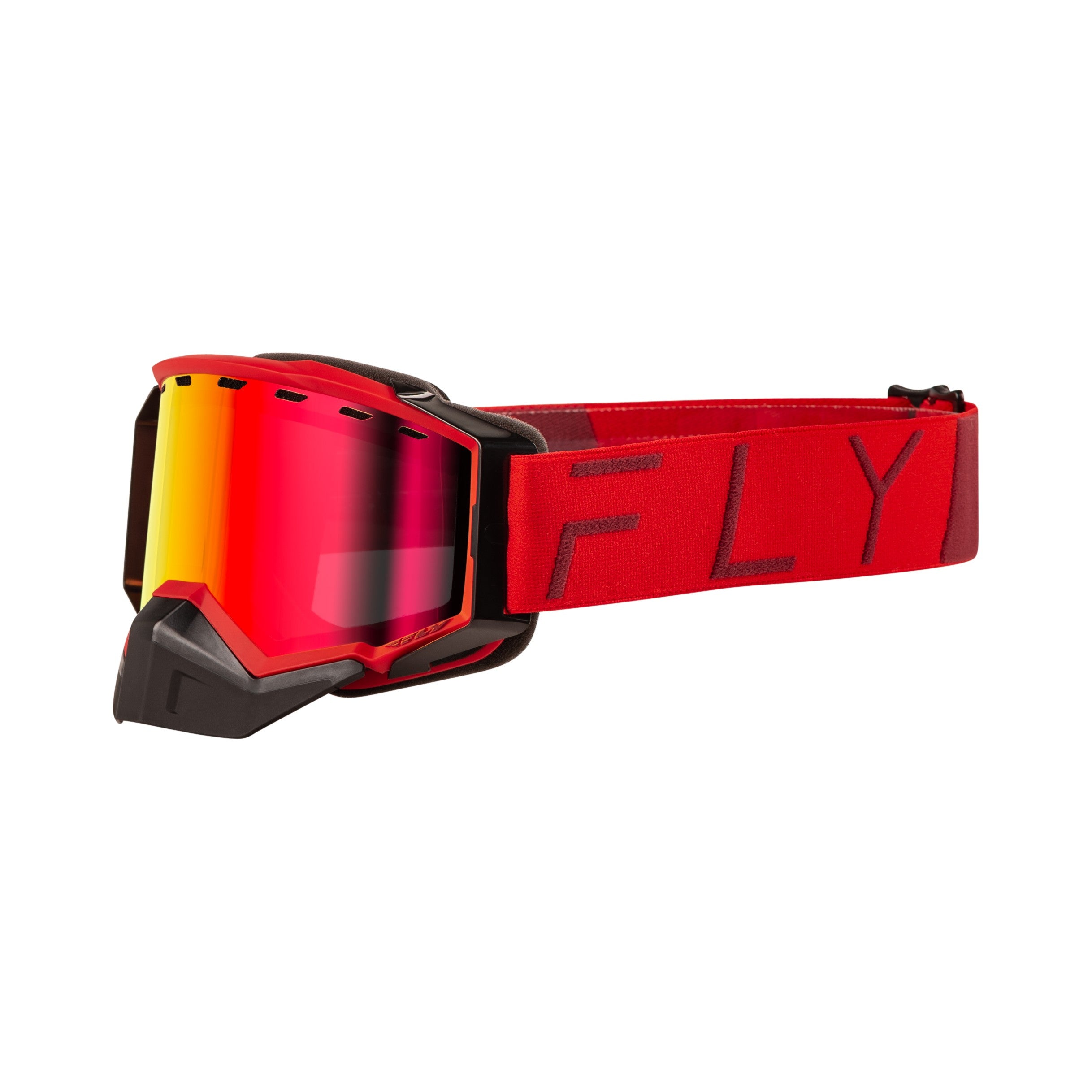 ZONE PRO SNOW GOGGLE RED W/ RED MIRROR/PLRZD SMOKE LENS - 37-50342