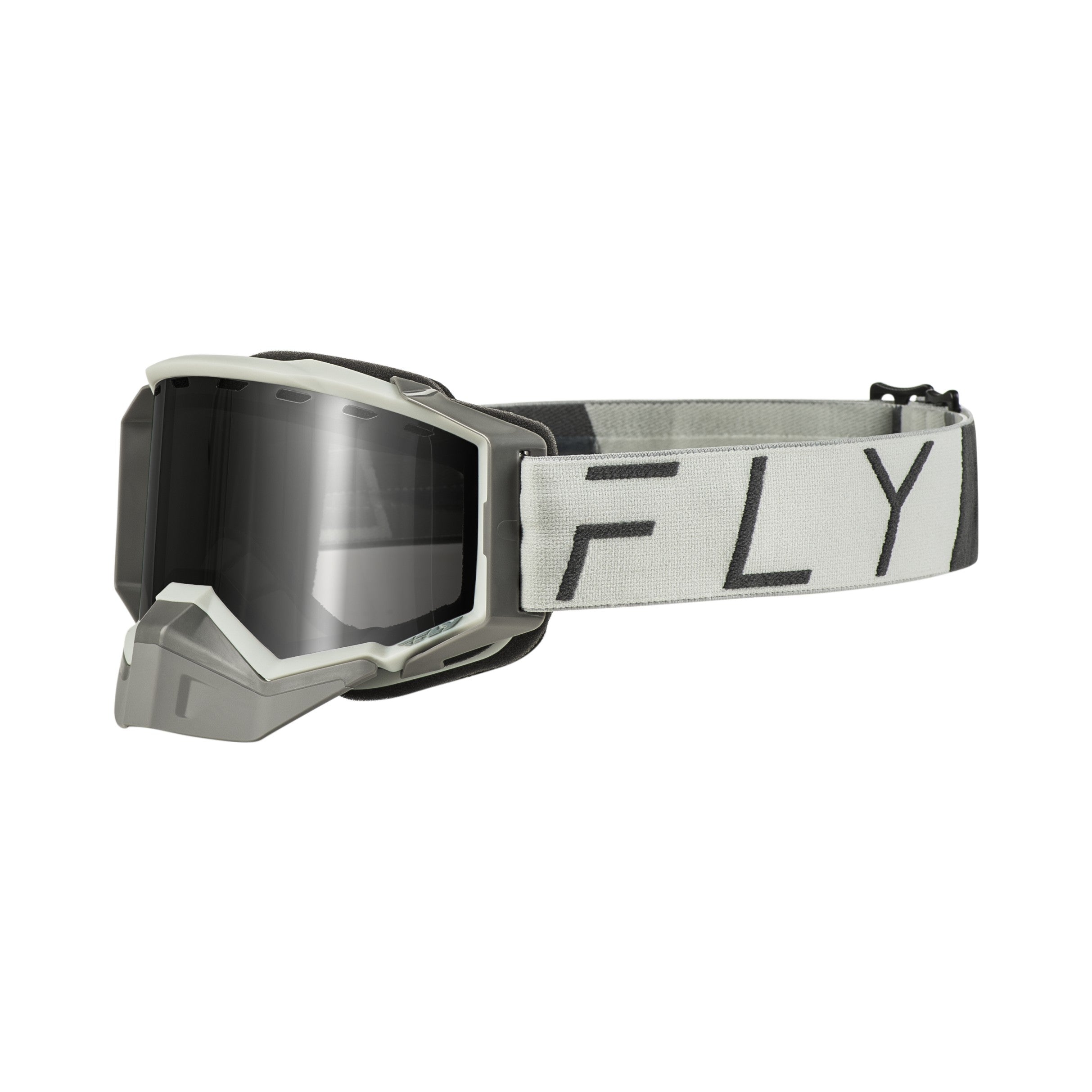 ZONE PRO SNOW GOGGLE GREY W/ SILVER MIR/PLRZD SMOKE LENS - 37-50343