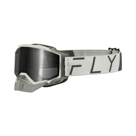 ZONE PRO SNOW GOGGLE GREY W/ SILVER MIR/PLRZD SMOKE LENS - 37-50343