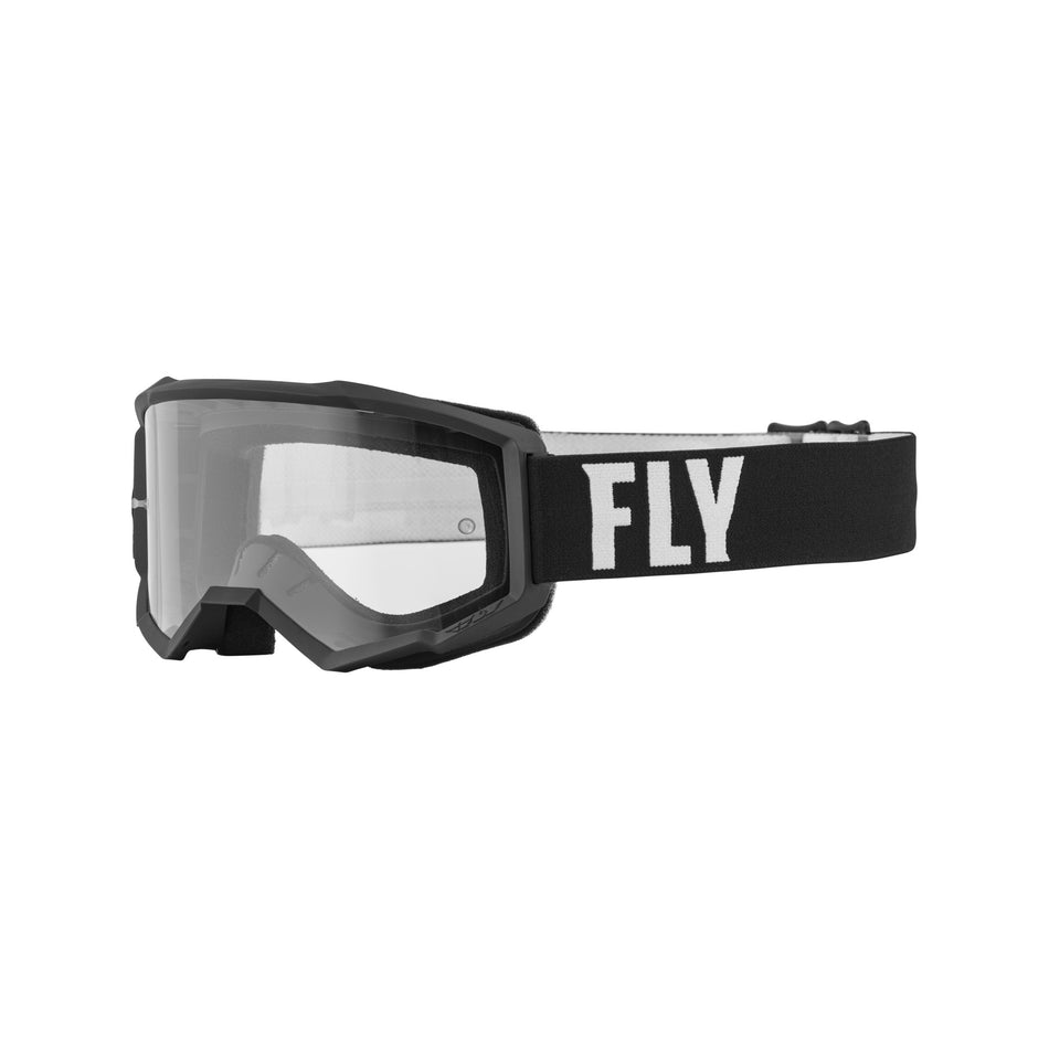 FOCUS GOGGLE BLACK/WHITE W/ CLEAR LENS - 37-51131