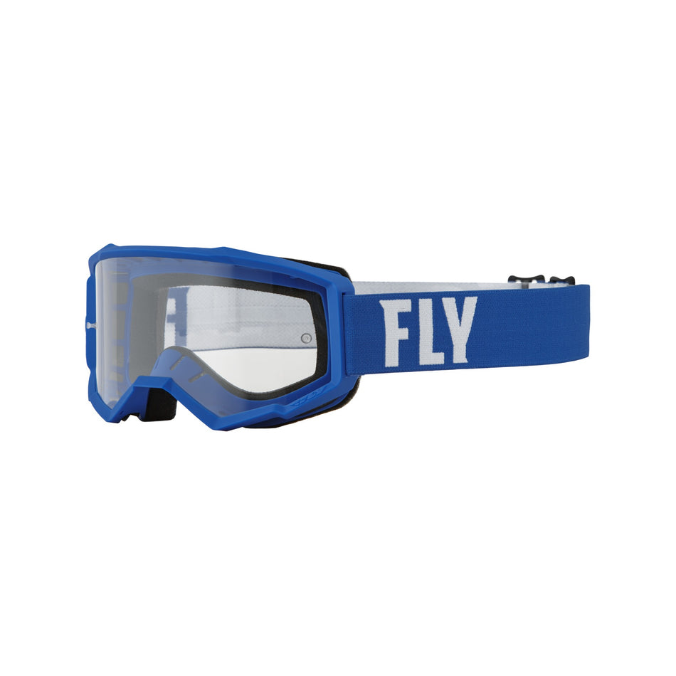 FOCUS GOGGLE BLUE/WHITE W/ CLEAR LENS - 37-51132