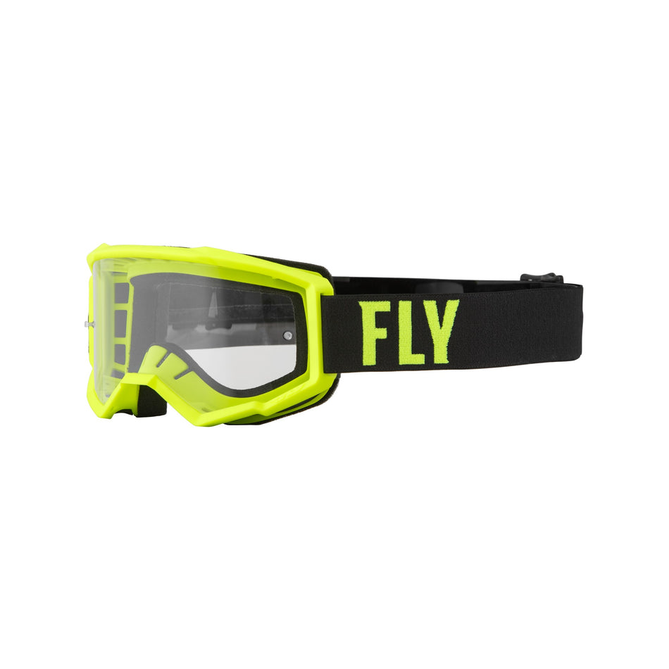 FOCUS GOGGLE HI-VIS/BLACK W/ CLEAR LENS - 37-51136