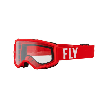 FOCUS GOGGLE RED/WHITE W/ CLEAR LENS - 37-51145