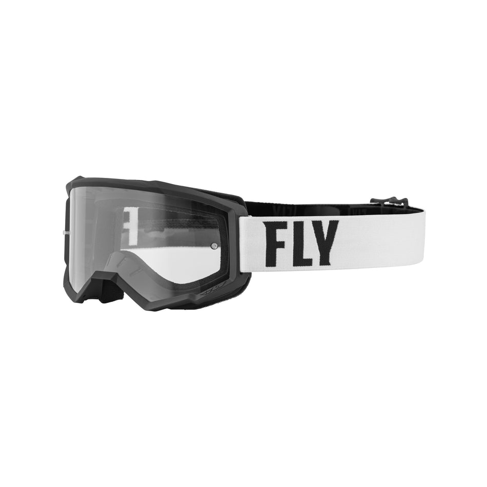 FOCUS GOGGLE WHITE/BLACK W/ CLEAR LENS - 37-51146