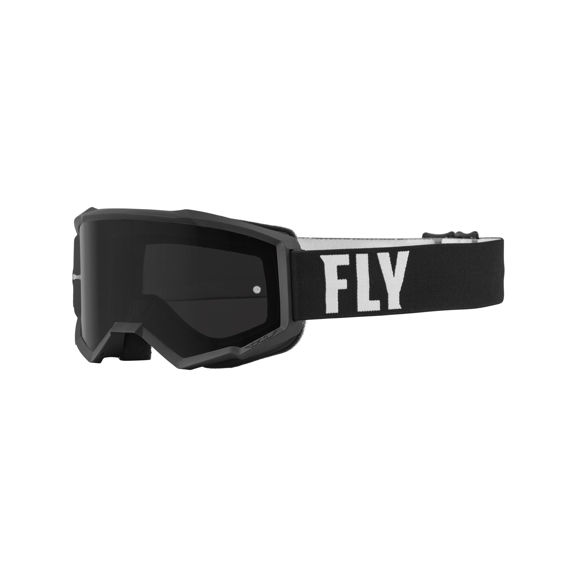 FOCUS SAND GOGGLE BLACK/WHITE W/ DARK SMOKE LENS - 37-51147