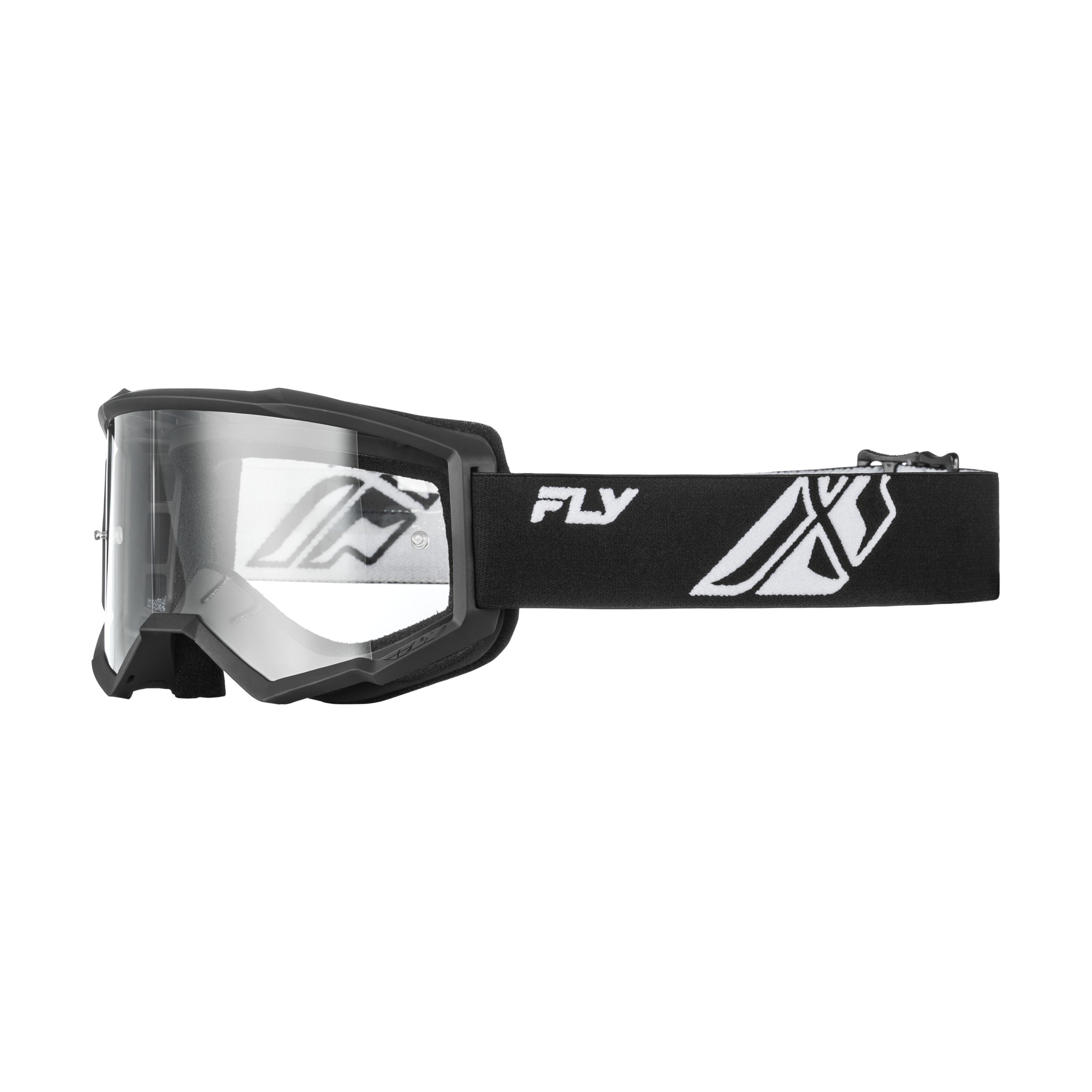 FOCUS GOGGLE BLACK/WHITE W/ CLEAR LENS - 37-51160