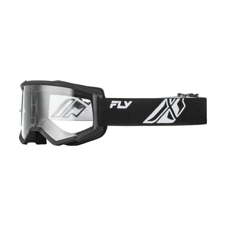FOCUS GOGGLE BLACK/WHITE W/ CLEAR LENS - 37-51160