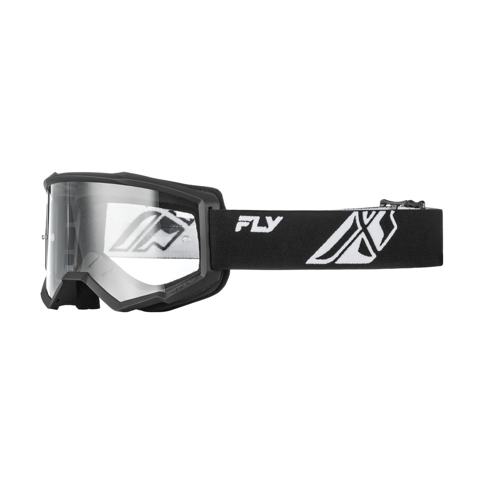 YOUTH FOCUS GOGGLE BLACK/WHITE W/ CLEAR LENS - 37-51160Y