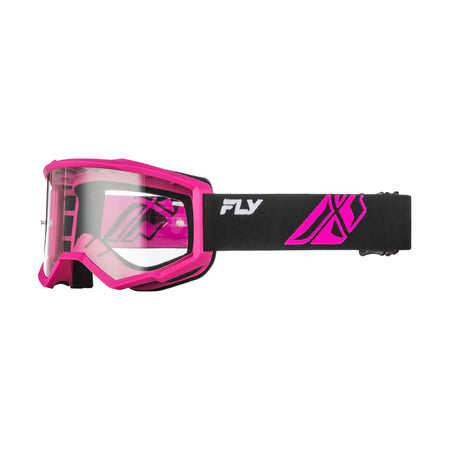 FOCUS GOGGLE BLACK/PINK W/ CLEAR LENS - 37-51167