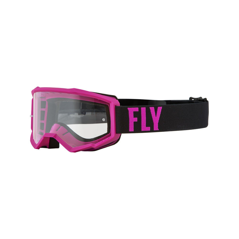 YOUTH FOCUS GOGGLE PINK/BLACK W/ CLEAR LENS - 37-51328