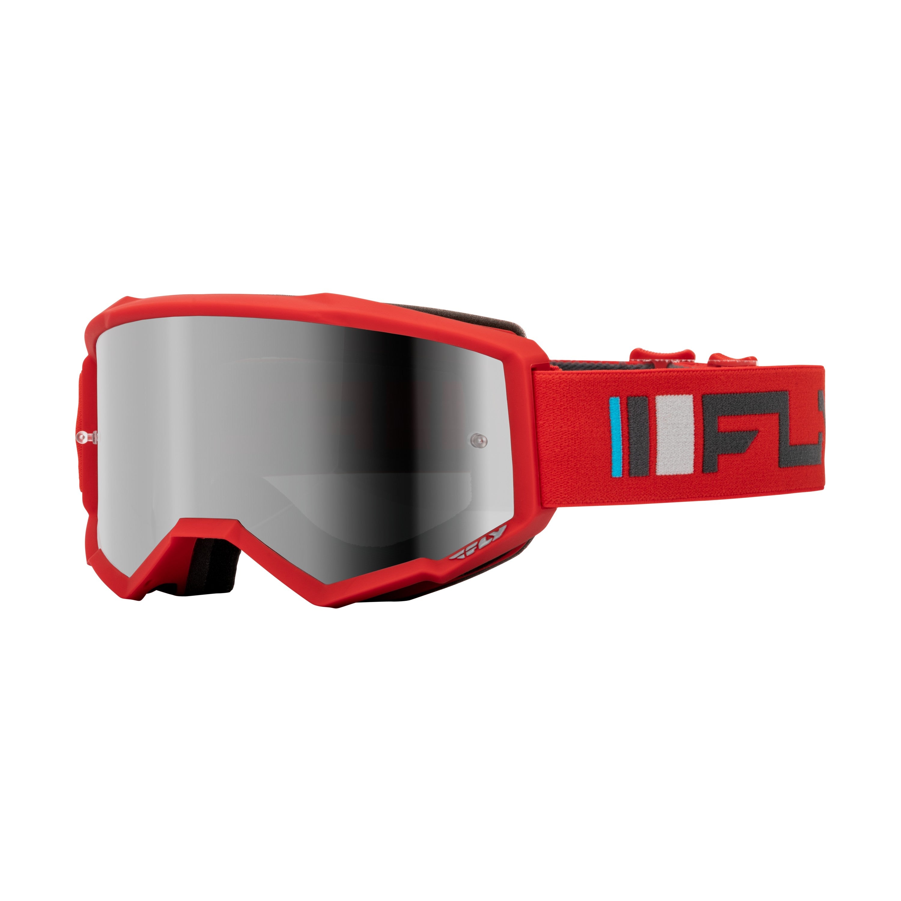 ZONE GOGGLE RED/CHARCOAL W/ SILVER MIRROR/SMOKE LENS - 37-51522