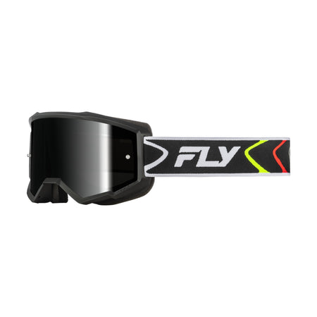 ZONE GOGGLE BLACK/WHITE W/BLACK MIRROR/SMOKE LENS - 37-51537