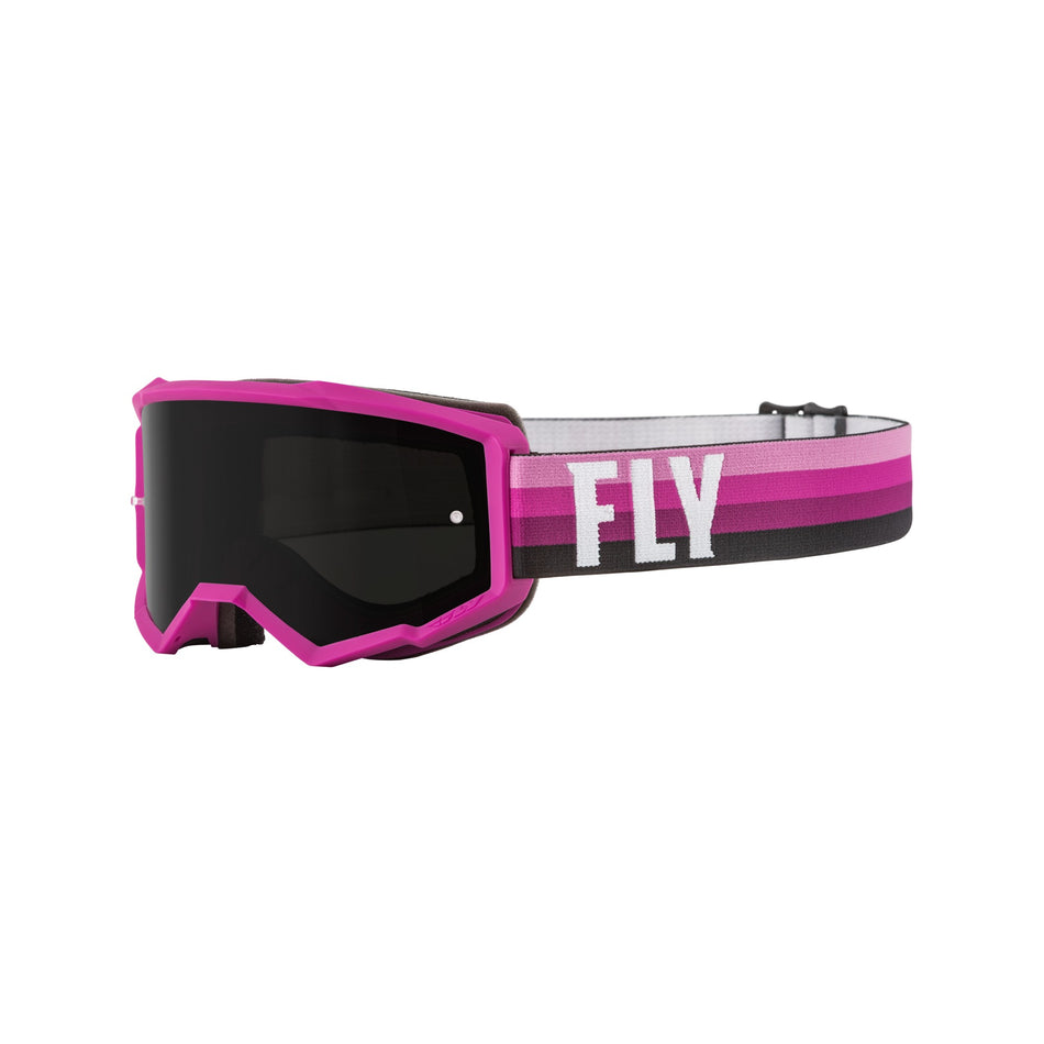 YOUTH ZONE GOGGLE PINK/BLACK W/ DARK SMOKE LENS - 37-51716