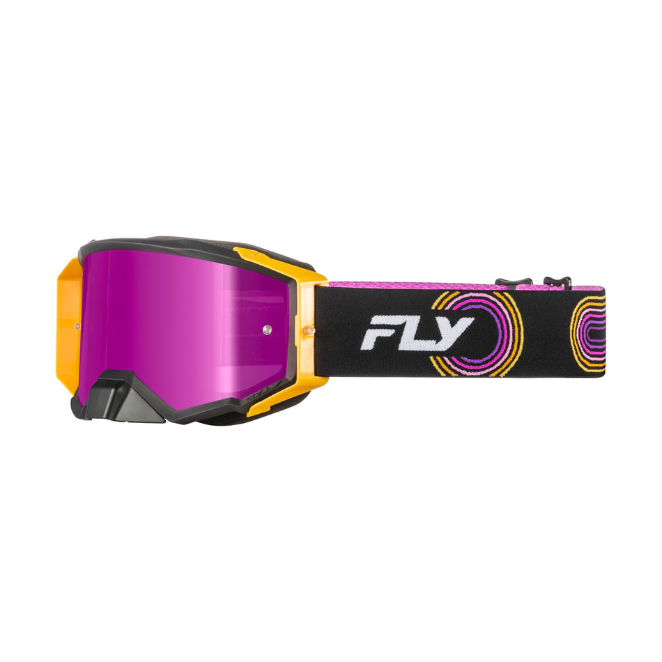 ZONE ELITE GOGGLE BLK/YEL/PUR W/ MAGENTA MIRROR/SMOKE LENS - 37-51915