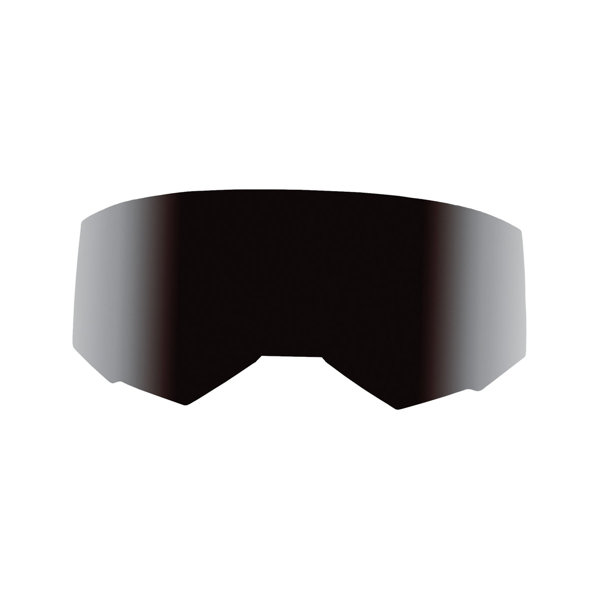 SINGLE LENS W/O TEAR OFF POST DARK SMOKE - 37-5418