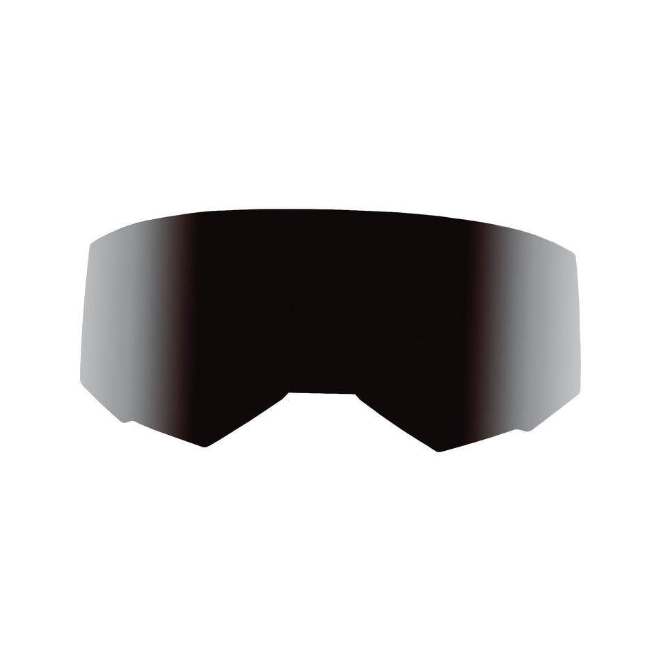 SINGLE LENS W/O TEAR OFF POST DARK SMOKE - 37-5418