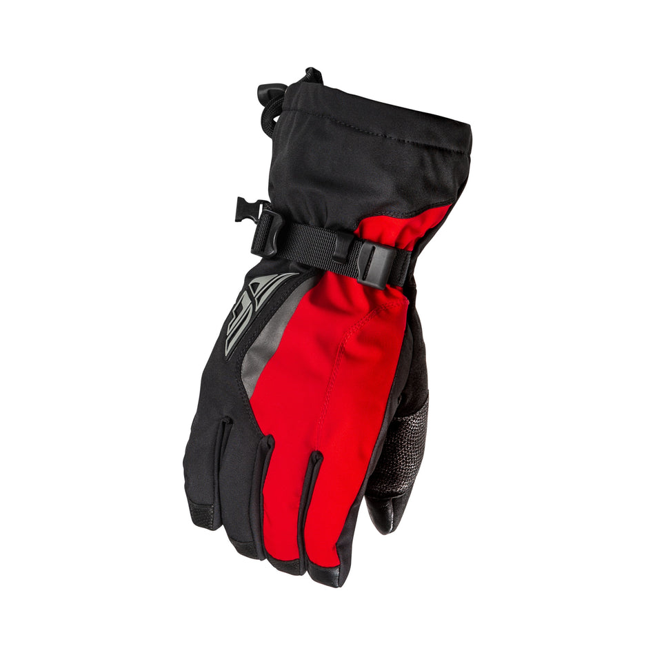 TITLE GAUNTLET GLOVES BLACK/RED 2X - 371-06032X