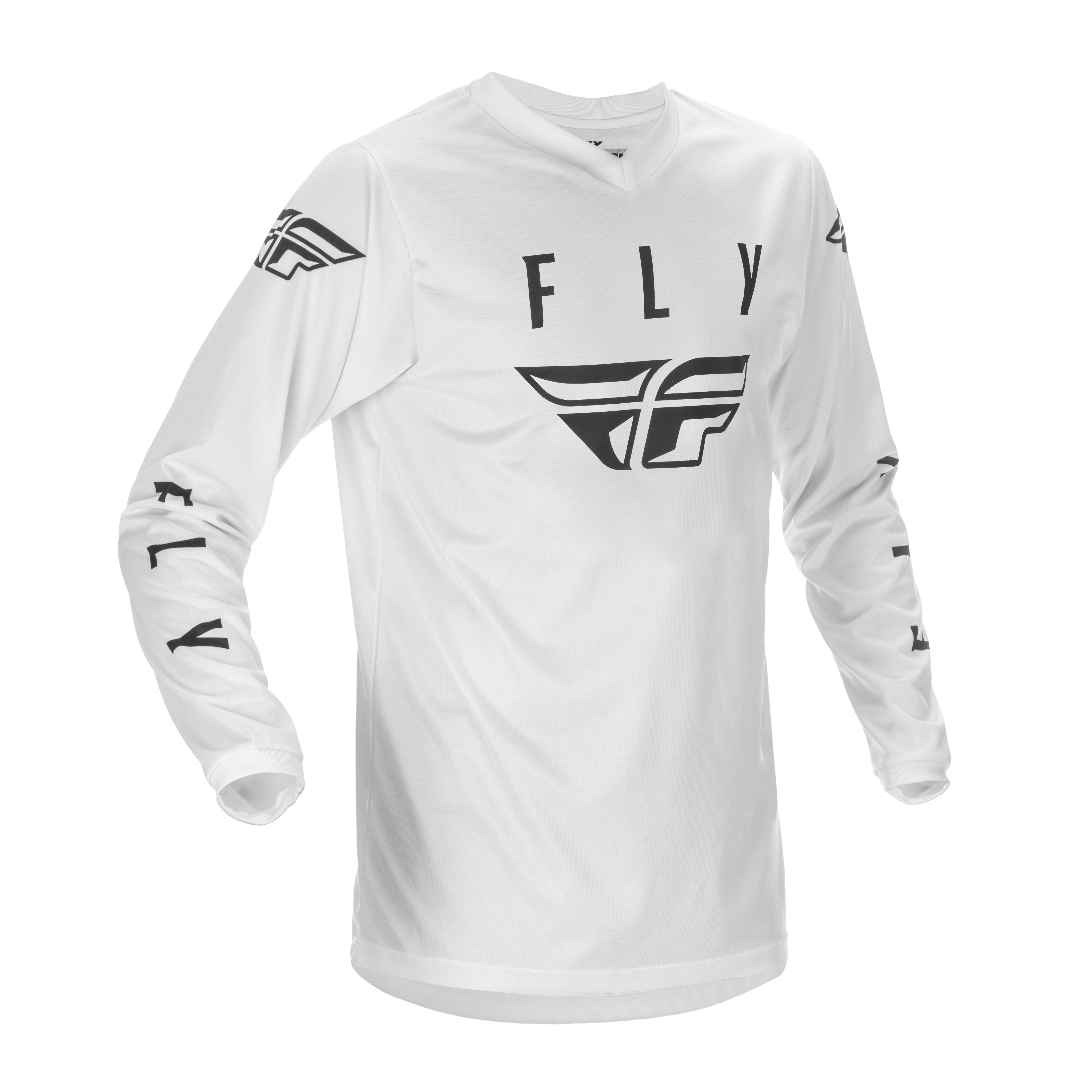 FLY UNIVERSAL JERSEY WHITE/BLACK LG - 374-995L