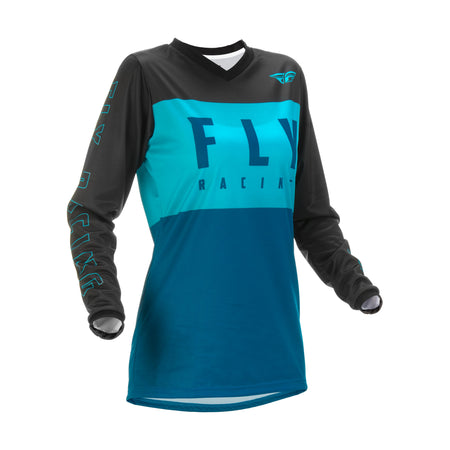 WOMEN'S F-16 JERSEY AQUA/DARK TEAL/BLACK SM - 375-820S
