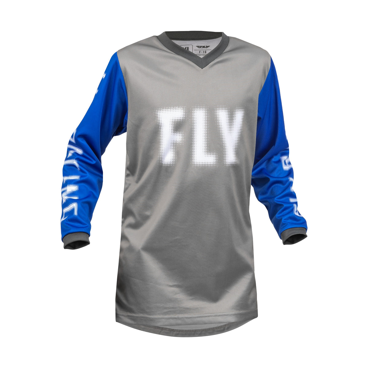 YOUTH F-16 JERSEY GREY/BLUE YX - 376-223YX