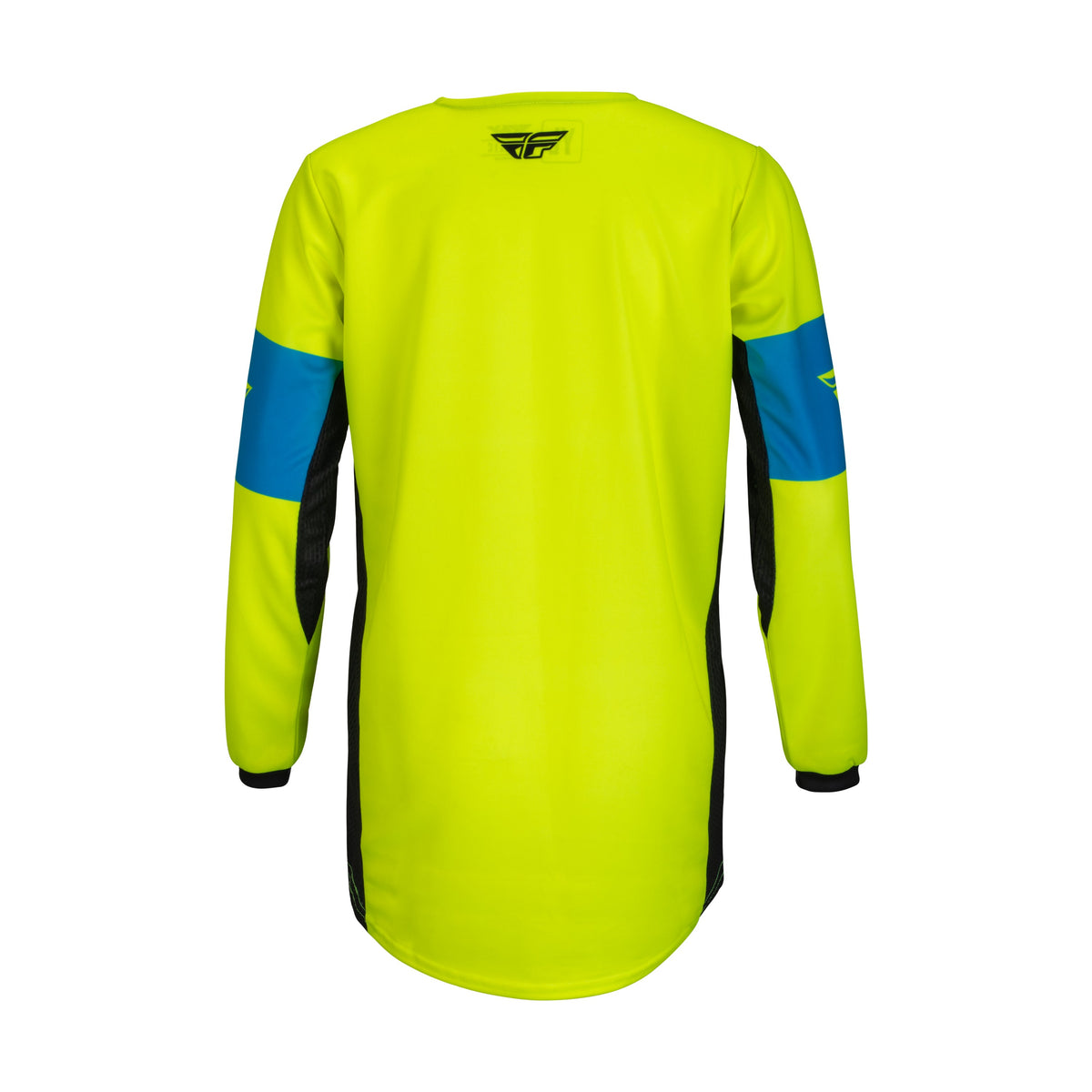 YOUTH KINETIC KHAOS JERSEY HI-VIS/BLACK/CYAN YS - 376-422YS-1