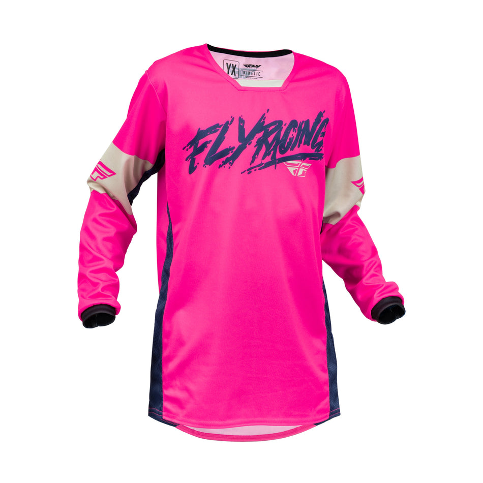YOUTH KINETIC KHAOS JERSEY PINK/NAVY/TAN YX - 376-424YX
