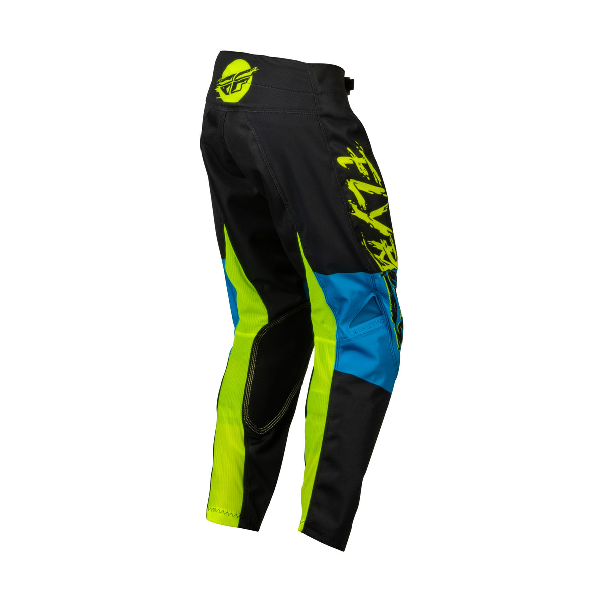 YOUTH KINETIC KHAOS PANTS HI-VIS/BLACK/CYAN SZ 20 - 376-43220-2