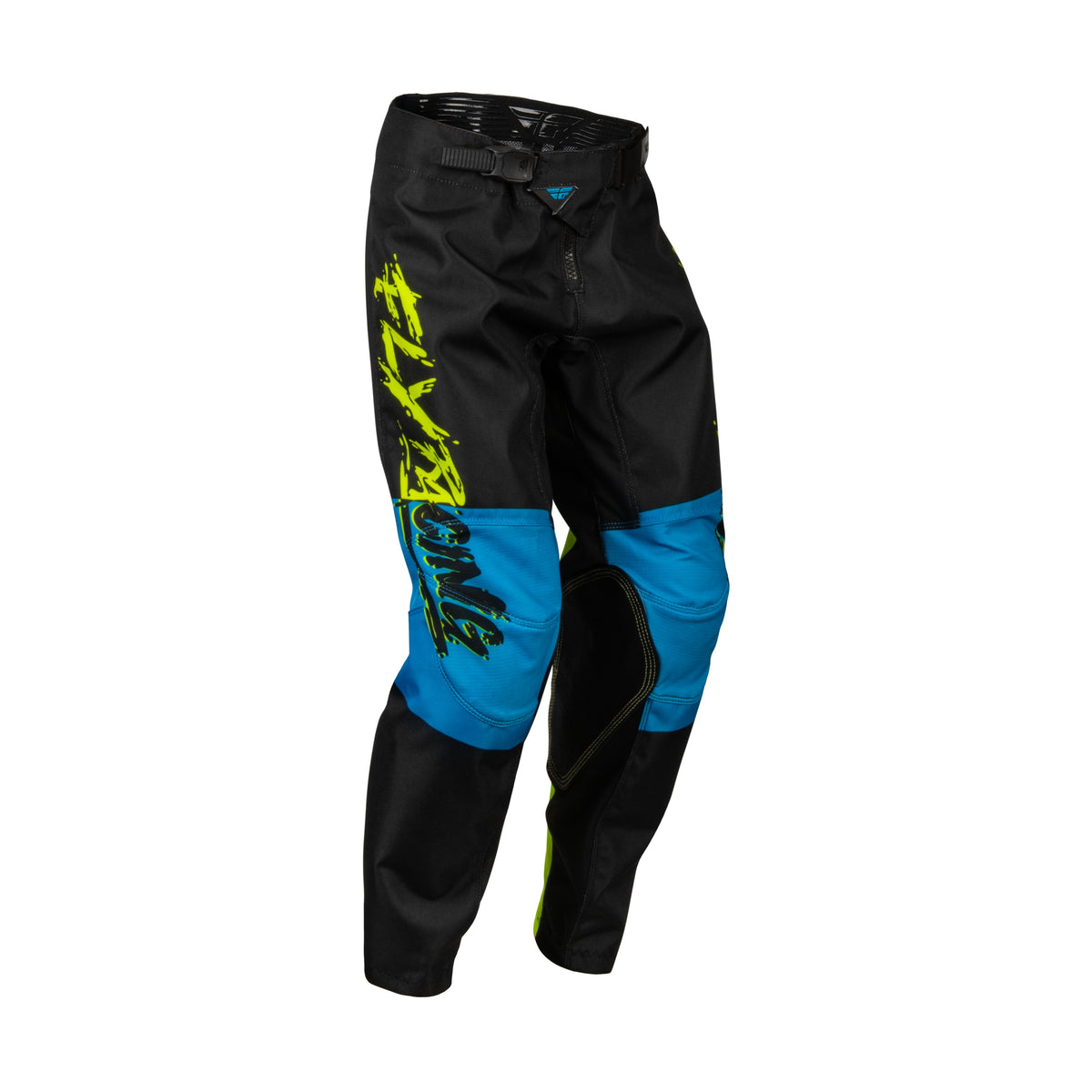 YOUTH KINETIC KHAOS PANTS HI-VIS/BLACK/CYAN SZ 20 - 376-43220