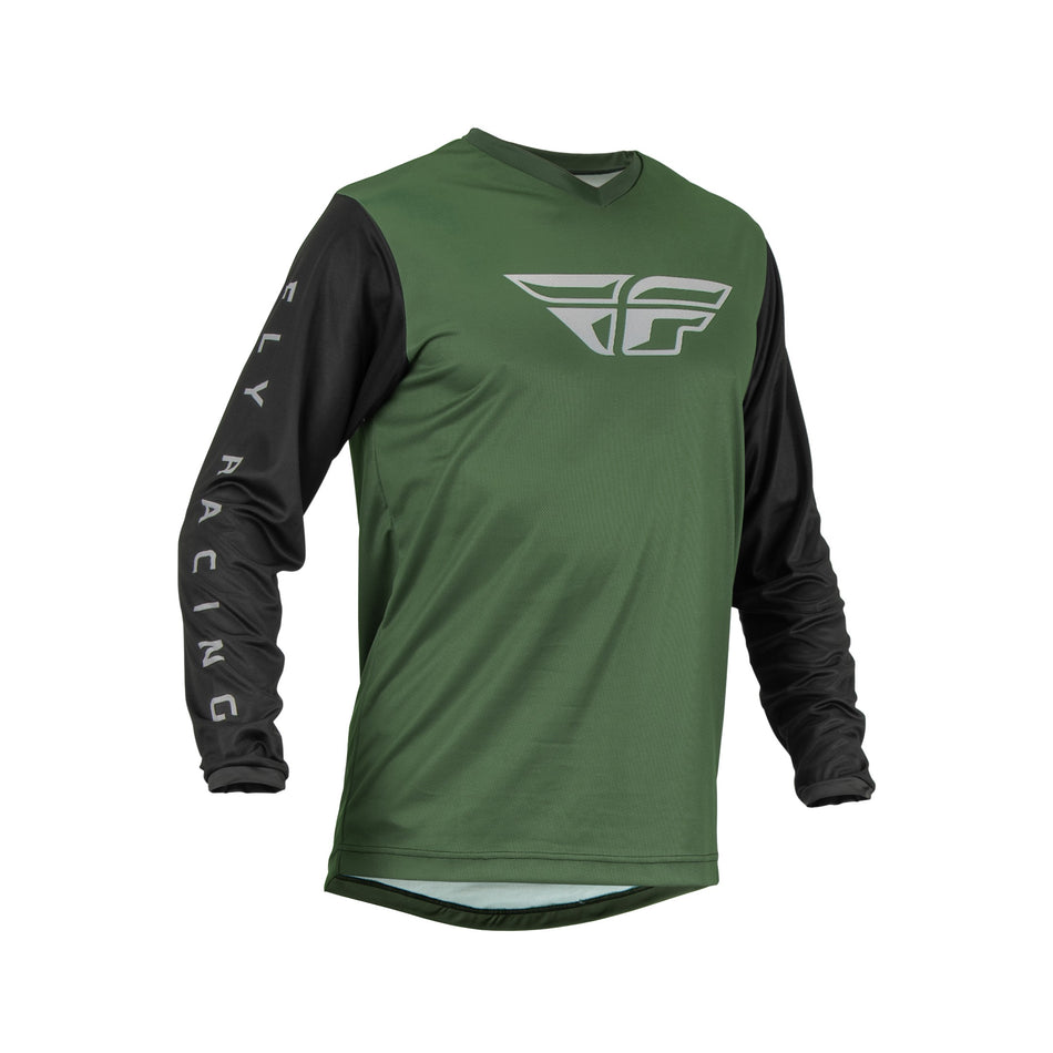 F-16 JERSEY OLIVE GREEN/BLACK LG - 376-923L