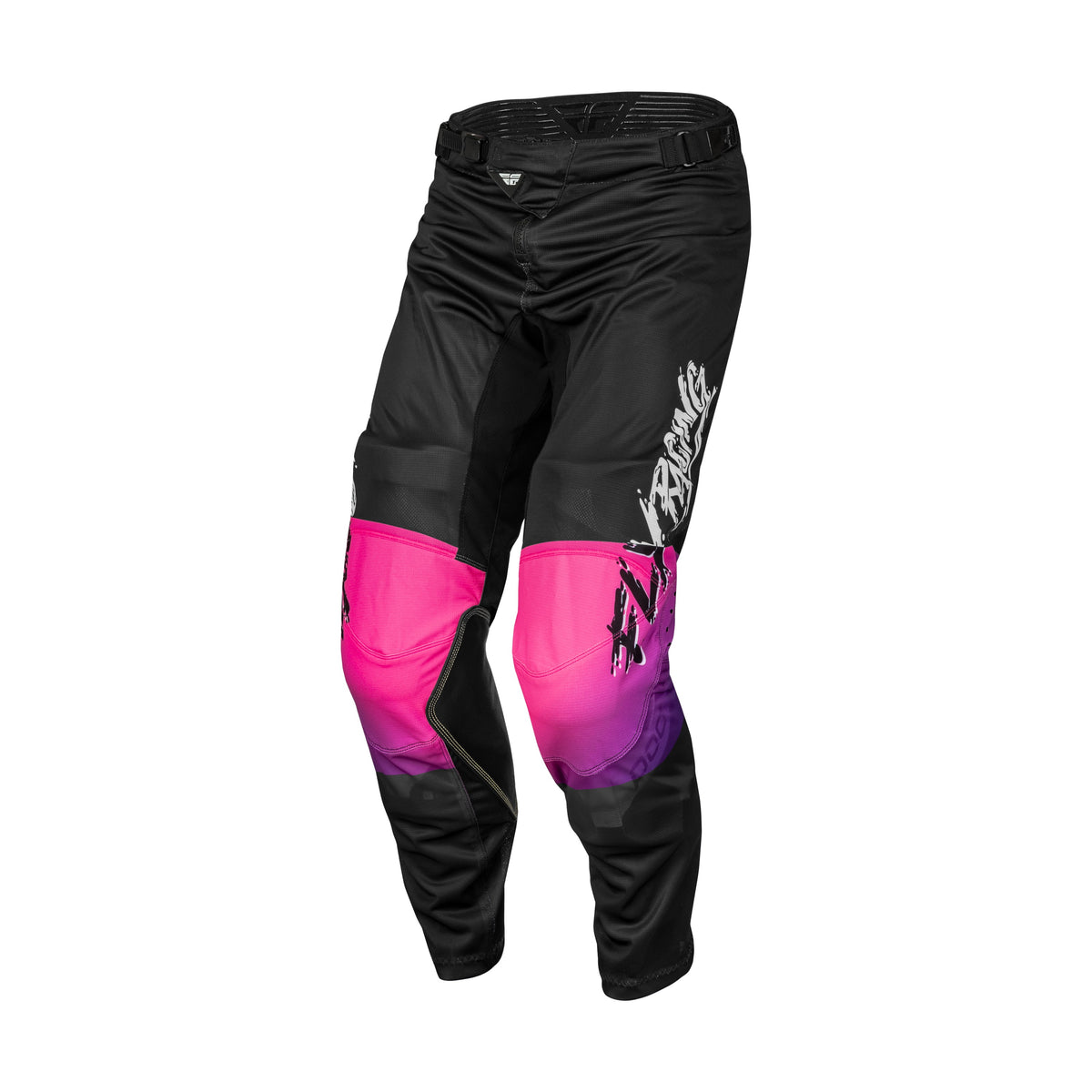 YOUTH KINETIC MESH KHAOS PANTS BLACK/PURPLE/PINK SZ 24 - 377-34024-3