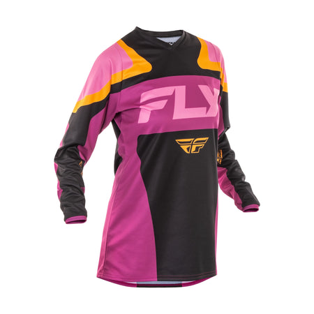 WOMEN'S F-16 JERSEY BLACK/MAUVE/YELLOW MD - 378-822M
