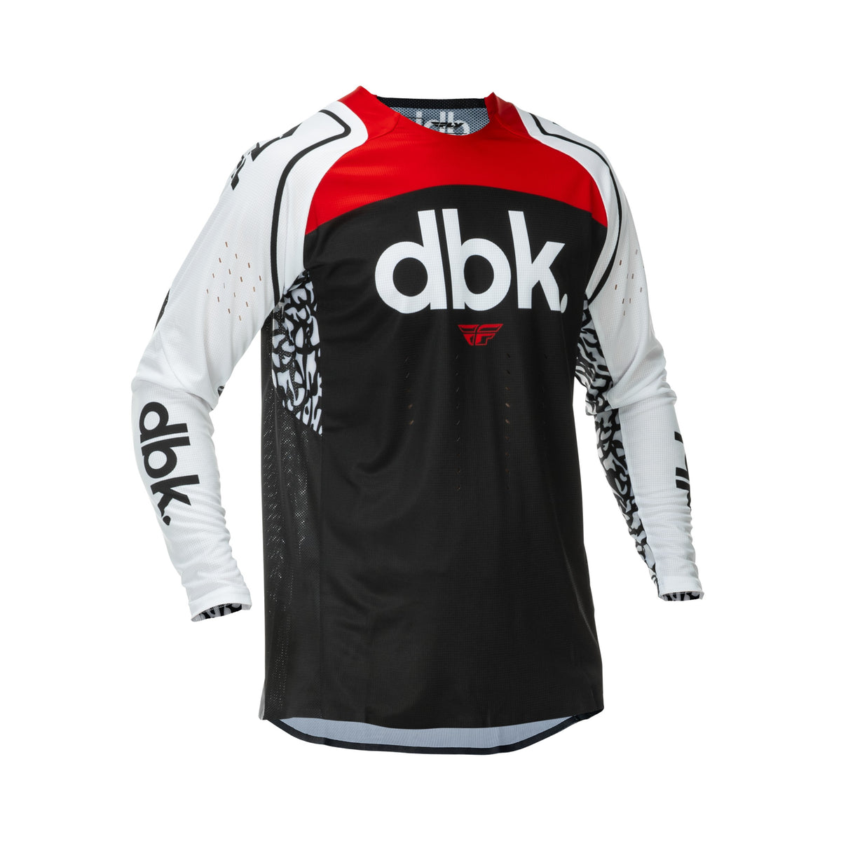 EVOLUTION  DST DBK JERSEY BLACK/WHITE/RED LG - 379-123L